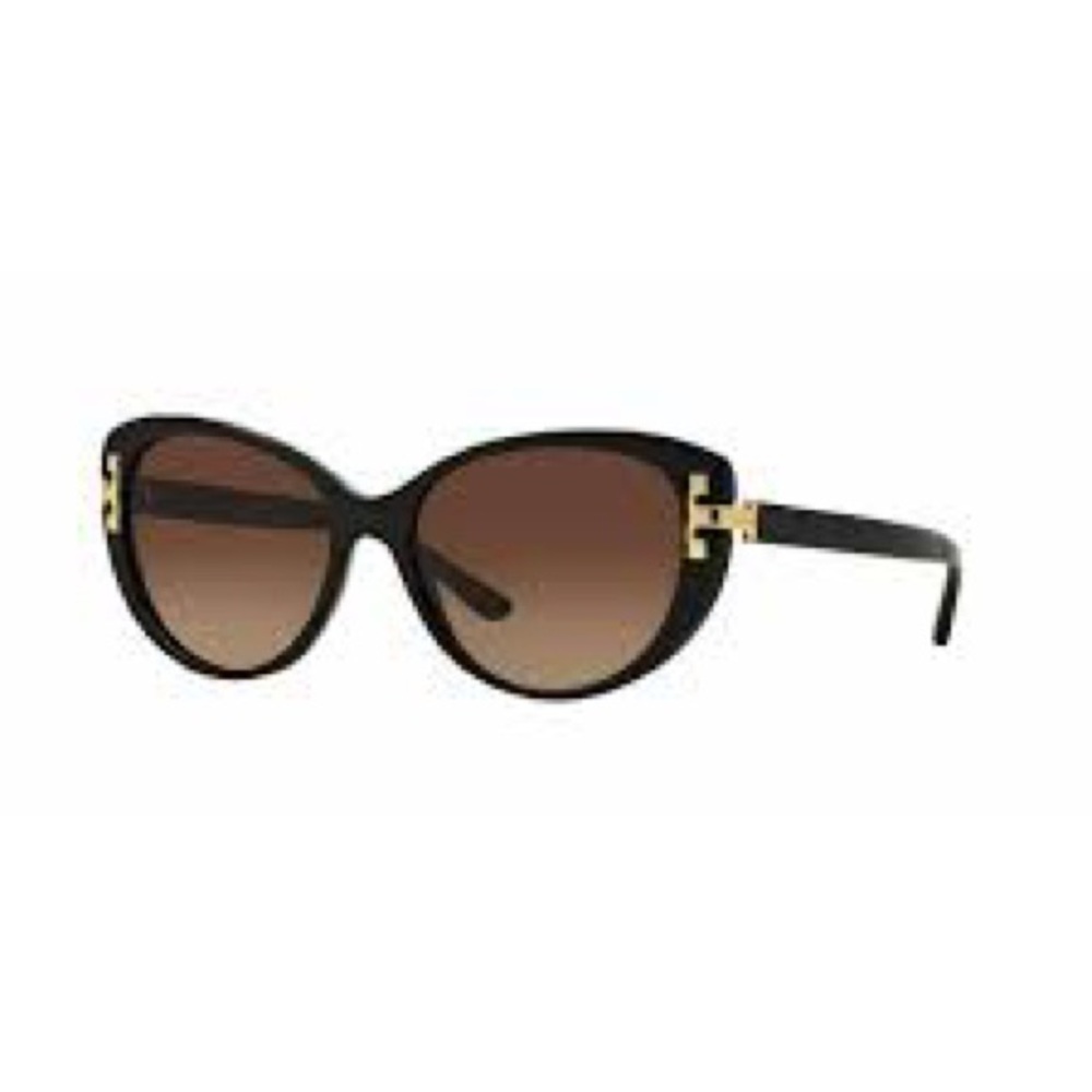 134. Tory Burch Women's TY7092A Black/Gold Cat Eye Sunglasses